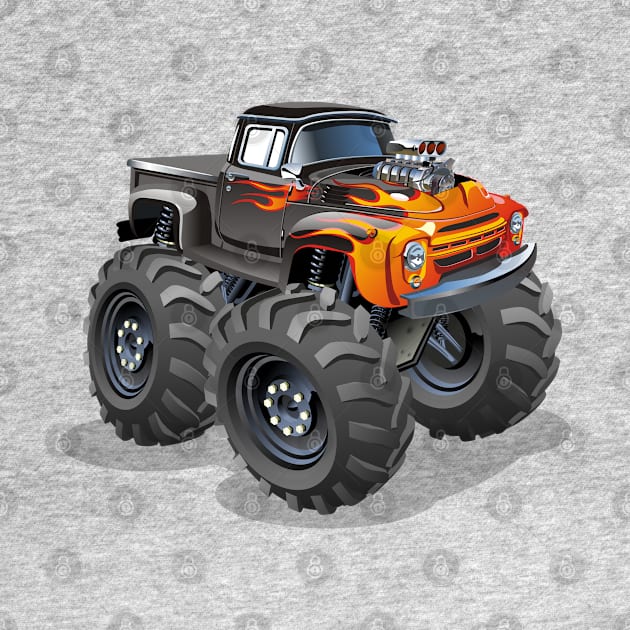 Cartoon Monster Truck by Mechanik